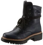 Rieker Schn&uuml;rboots, Stiefelette, Profilsohle, Blockabsatz, mit l&auml;ssiger Schn&uuml;rung