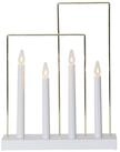 EGLO Kerzenst&auml;nder Glossy frame, LED Lichterbogen Weihnachten, Messingelemente,