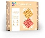 Connetix Pastel Lemon & Peach Basisplatten verst&auml;rkte Magnete p&auml;dagogisch