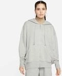 Kapuzensweatshirt NIKE SPORTSWEAR "W NSW PHNX FLC FZ OS HOODIE", Damen, Gr. XS, grau