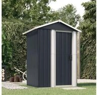 vidaXL Ger&auml;tehaus, Ger&auml;teschuppen Anthrazit 126x97,5x177 cm Verzinkter Stahl