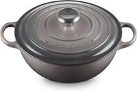 LE CREUSET Br&auml;ter Marmite Brat- und Stoofpfanne 28 cm Flint, Gusseisen (1-tlg),
