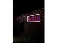 KONSTSMIDE LED-Lichtervorhang Weihnachtsdeko aussen, 200-flammig, LED Eisregen
