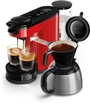 Philips Senseo Kaffeepadmaschine Switch HD6592/84, 2-in-1 Pad und Filterkaffee,...