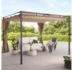 KONIFERA Pavillon Pergola Milos, mit 2 Seitenteilen, (Set), BxT: 300x300 cm