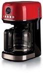 Ariete Filterkaffeemaschine 1396R Moderna rot,1,5 L mit Timer, Programmwahl und