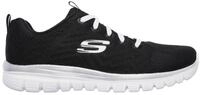 Sneaker SKECHERS "GRACEFUL - GET CONNECTED", Damen, Gr. 36, schwarz-wei&szlig;...