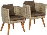 MERXX Gartensessel Imperia (Set, 2-St), Aluminium/Kunststoff, inkl. Auflagen...