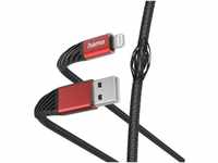 Hama Ladekabel Extreme", USB-A - Lightning, 1,5 m, Nylon, Schwarz/Rot USB-Kabel"