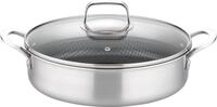 GSW Servierpfanne Inoxxa Black &Oslash; 28 cm, Edelstahl, Dreischicht-Material mit