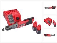 Milwaukee Umschaltknarre M12 FIR38-202 Akku Ratsche 12 V 75 Nm 3/8" 1/4" + 2x Akku