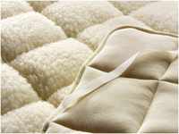 Matratzenauflage Spannauflage Lammflor mit Schafschurwolle-Füllung Irisette