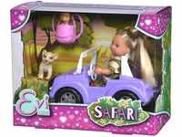 SIMBA Anziehpuppe Puppe Evi Love Safari mit Jeep, Löwe und Affe 105733648