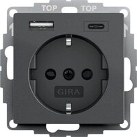 GIRA Klemmen Gira SCHUKO USB-Spannungsvers. 245928