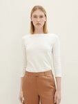TOM TAILOR 3/4-Arm-Shirt T-Shirt Basic Longsleeve mit 3/4-Arm aus Baumwolle
