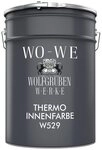 WO-WE Wandfarbe Innenfarbe &ndash; Wandbeschichtung mit Klima-Komfort W529, 5-20L, Wei&szlig;