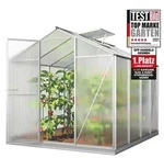 GFP Gew&auml;chshaus Eco 4 mit Set, 8 mm Wandst&auml;rke, mit Fundamentrahmen & autom.