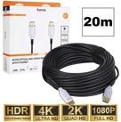 Hama 20m HDMI-Kabel Lang Anschluss-Kabel Optisch Aktiv Video-Kabel, HDMI, (2000 cm),