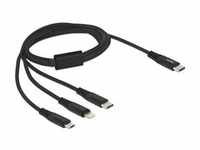 Delock USB Ladekabel 3 in 1 USB Typ-C™ zu Lightning™/Micro......