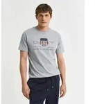 Gant T-Shirt REG ARCHIVE SHIELD SS T-SHIRT mit Logodruck auf der Brust grau S (46/48)