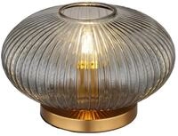 GLOBO LIGHTING Tischleuchte NORMY, Leuchtmittel wechselbar, Messingfarbene