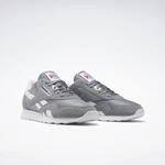 Sneaker REEBOK CLASSIC "CL NYLON", Herren, Gr. 40, grau, Leder, Textil, Schuhe