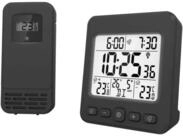 Miraval LCD Funkwecker mit Au&szlig;ensensor Wetterstation Datumsanzeige Funkuhr...