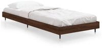 vidaXL Bettgestell, Bettrahmen Braun Eichen-Optik 75x190 cm Holzwerkstoff
