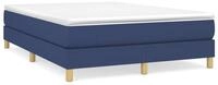 vidaXL Bettgestell, Bettrahmen Blau 140x200 cm Stoff