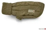 Wolters Hundepullover Strickpullover Zopf gr&uuml;n 35cm Regul&auml;r