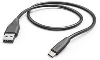 Hama USB-Kabel Ladekabel, USB-A - USB-C, 1,5 m, Schwarz USB-Kabel