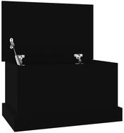 vidaXL Aufbewahrungsbox Truhe Schwarz 50x30x28 cm Holzwerkstoff (1 St)