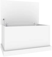 vidaXL Aufbewahrungsbox Aufbewahrungsbox Wei&szlig; 70 x 40 x 38 cm Holzwerkstoff (1...