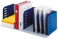 STYRO Briefablage 1 Sortierstation styrorac Ablage mit 8 Trennw&auml;nde grau/blau