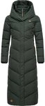 Ragwear Steppmantel Natalka Extralong Gesteppter Damen Mantel mit Kapuze