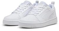 PUMA REBOUND V6 LO JR Sneaker mit Schn&uuml;rverschluss, d&auml;mpfendes Fu&szlig;bett, aus
