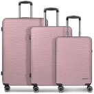 Franky Trolleyset Dallas 3.0, 4 Rollen, (3-teilig, 3 tlg), Polypropylen rosa
