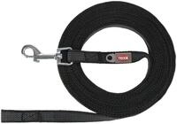 TRIXIE Schleppleine Schleppleine, gummiert - schwarz - 10 m/15 mm, Gurtband