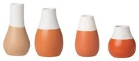 R&auml;der Dekovase Design Minivasen Erdt&ouml;ne (4-teilig)
