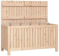 vidaXL Gartenbox, Gartentruhe 121x55x64 cm Massivholz Kiefer