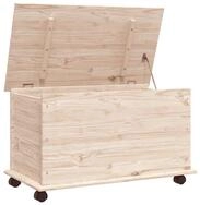 vidaXL Aufbewahrungsbox Truhe mit Rollen ALTA 73x39,5x43 cm Massivholz Kiefer...