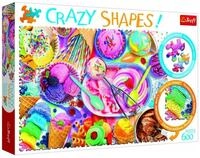 Trefl Puzzle Crazy Shapes S&uuml;&szlig;igkeiten, 600 Puzzleteile