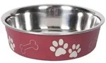 Karlie Futternapf Hundenapf Edelstahl Ascar dunkelrot rot 800 ml | &Oslash; 17 cm