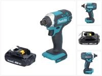 Makita Akku-Schlagschrauber DTD 152 Y1 Akku Schlagschrauber 18 V 165 Nm 1/4" + 1x
