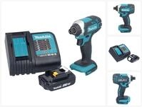Makita Akku-Schlagschrauber DTD 152 SY1 Akku Schlagschrauber 18 V 165 Nm 1/4" + 1x