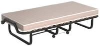 KOMFOTTEU G&auml;stebett Klappbett mit Metallgestell & Memoryschaum-Matratze, 80&times;200cm,