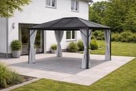 Leco Pavillon &Uuml;berdachung Stegplatten-Pavillon PROFI-Pavillon 3,65x3 m - sehr