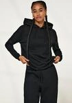 Kapuzensweatshirt ONLY PLAY "ONPLOUNGE LS HOOD SWEAT - NOOS", Damen, Gr. M, schwarz,