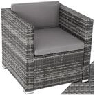 tectake Rattanstuhl Rattansessel, 70 x 69 x 65 cm, widerstandsf&auml;hig,...