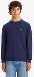 Levi's&reg; Rundhalspullover LIGHTWEIGHT HM SWEATER Feingerippte Abschl&uuml;sse